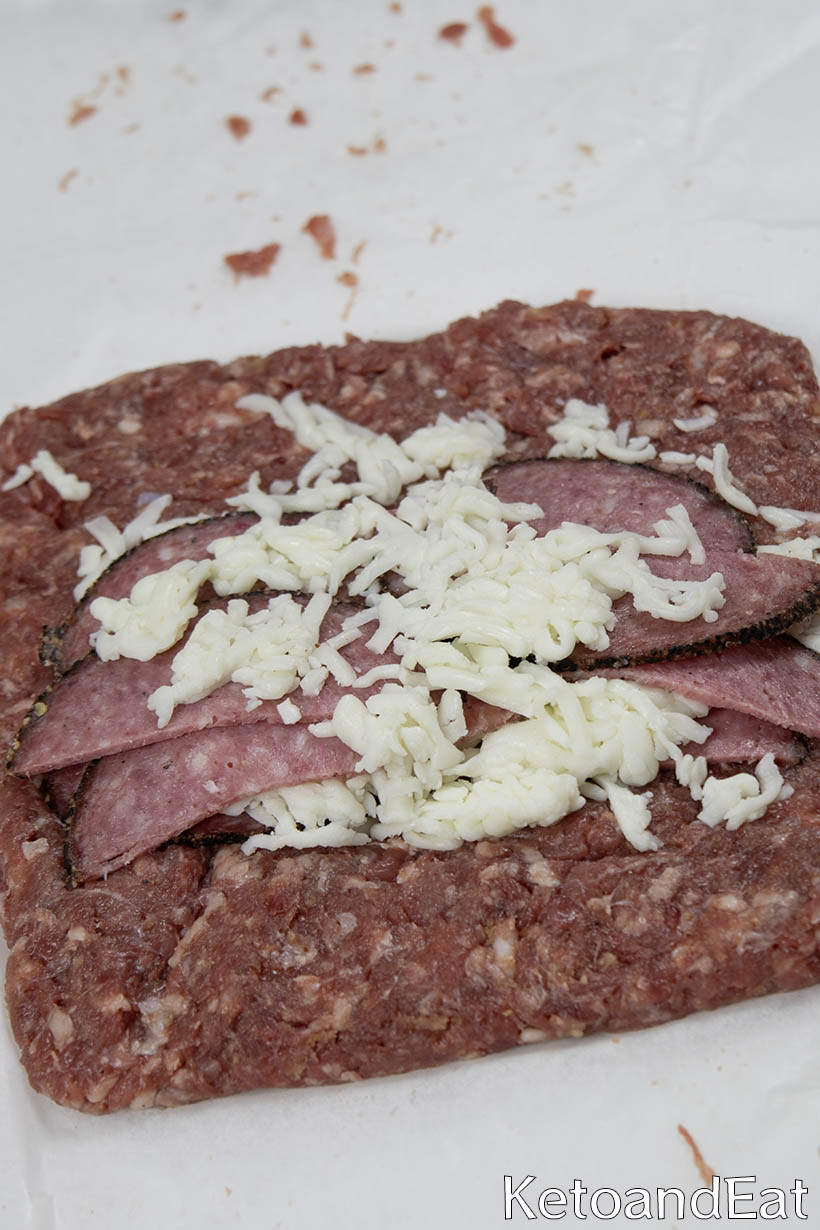 Adding Fillings Carnivore Calzone
