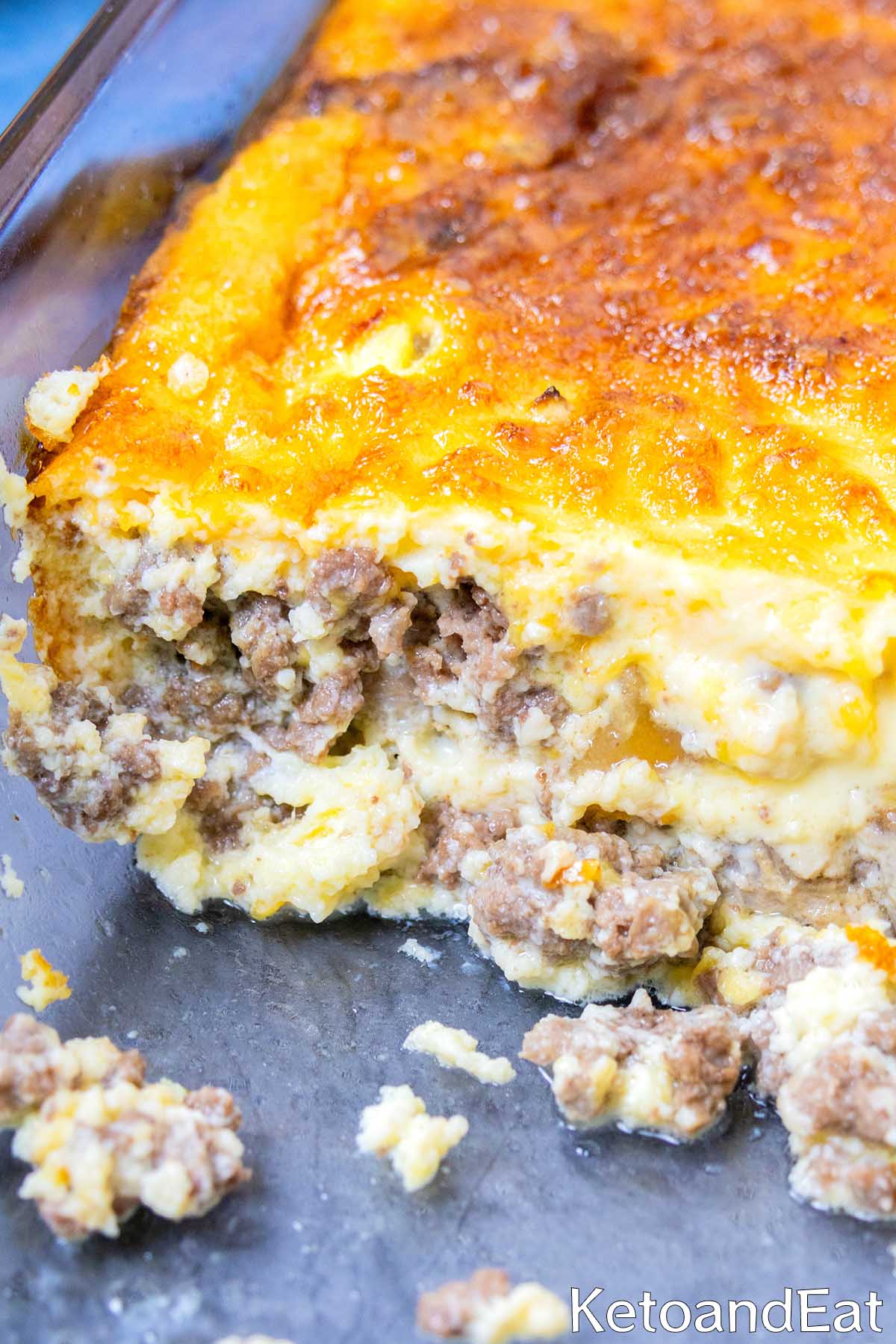 Bacon & Sausage Crustless Quiche