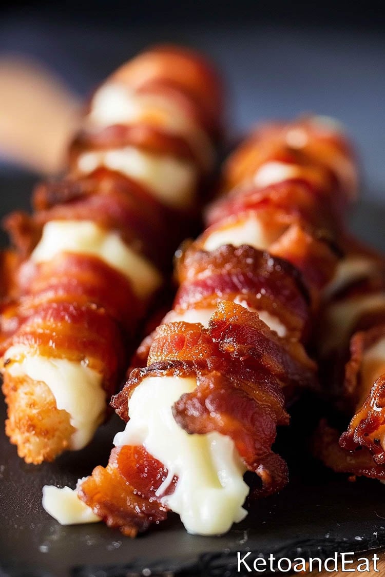 Bacon Wrapped Cheese Sticks Recipe