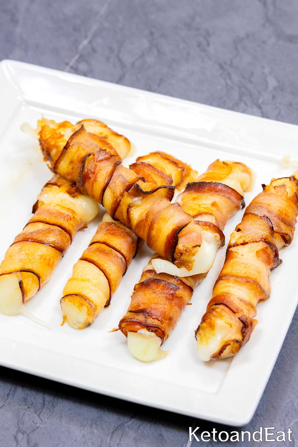 Bacon Wrapped Mozzarella Sticks