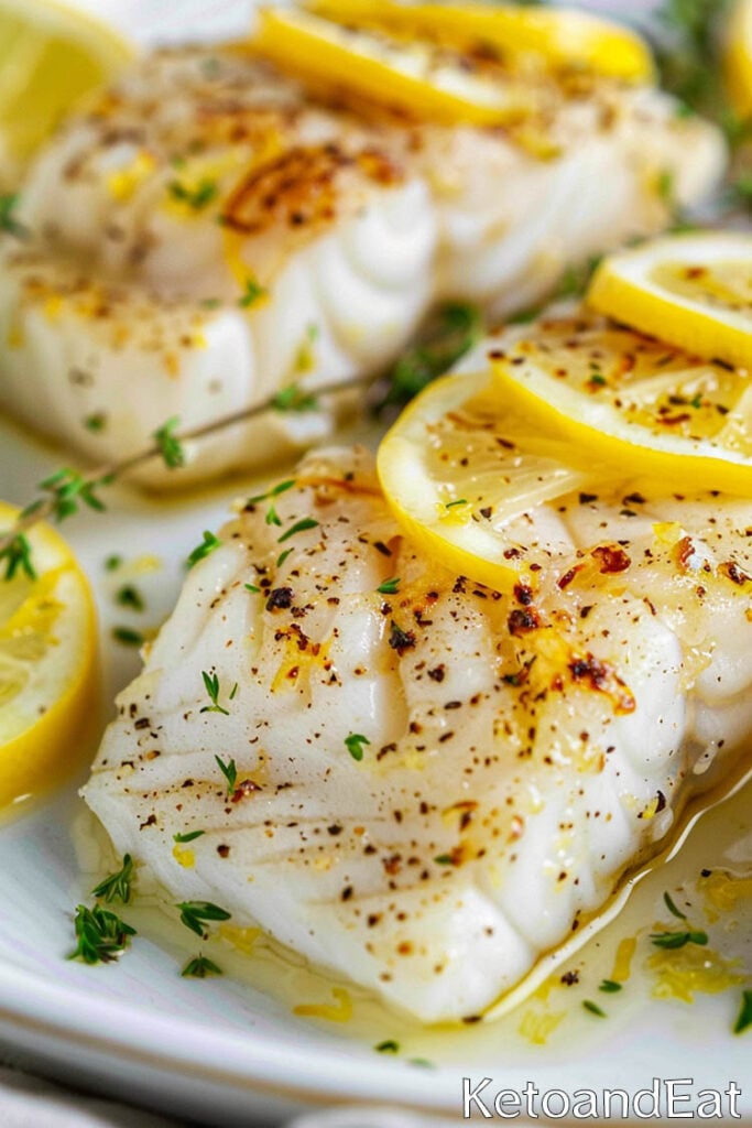 Carnivore Baked Lemon Butter Cod- Carnivore Diet Recipe