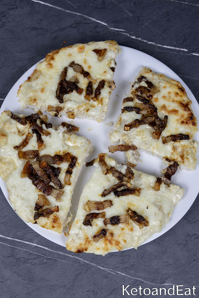 Carnivore Bacon Alfredo Pizza