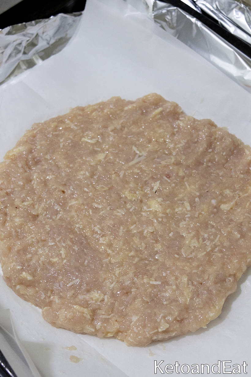 Carnivore Bacon Alfredo Pizza Before Baking