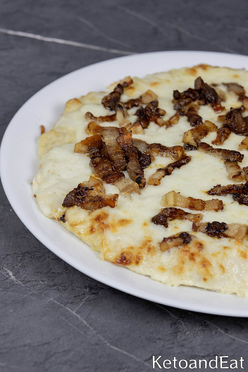 Carnivore Bacon Alfredo Pizza Recipe