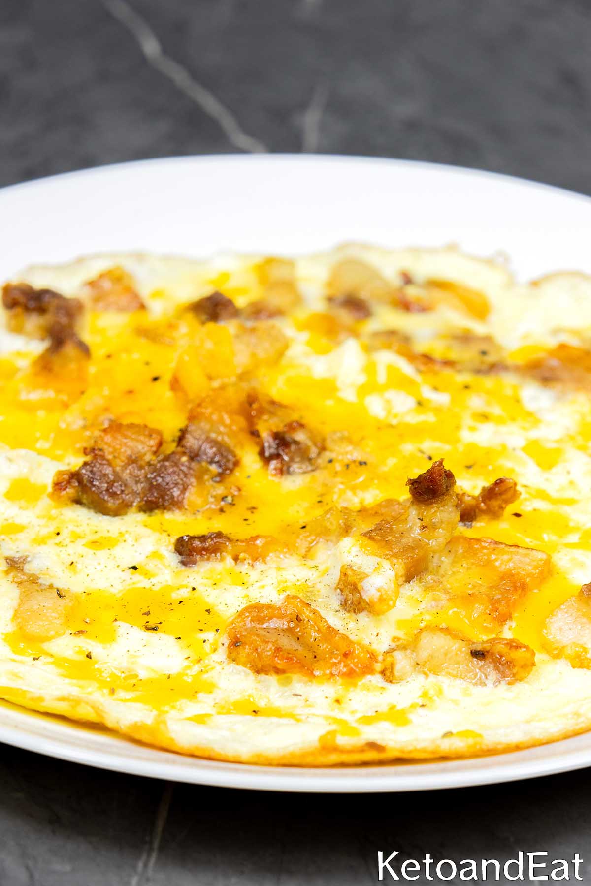 Carnivore Bacon Cheese Omelette