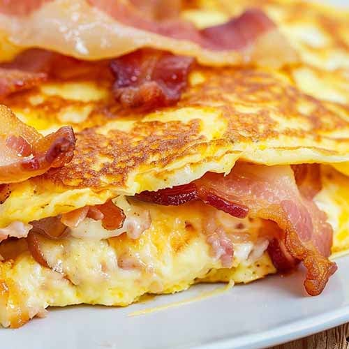 Carnivore Bacon Cheese Omelette