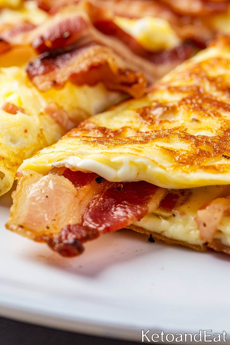 Carnivore Bacon Cheese Omelette