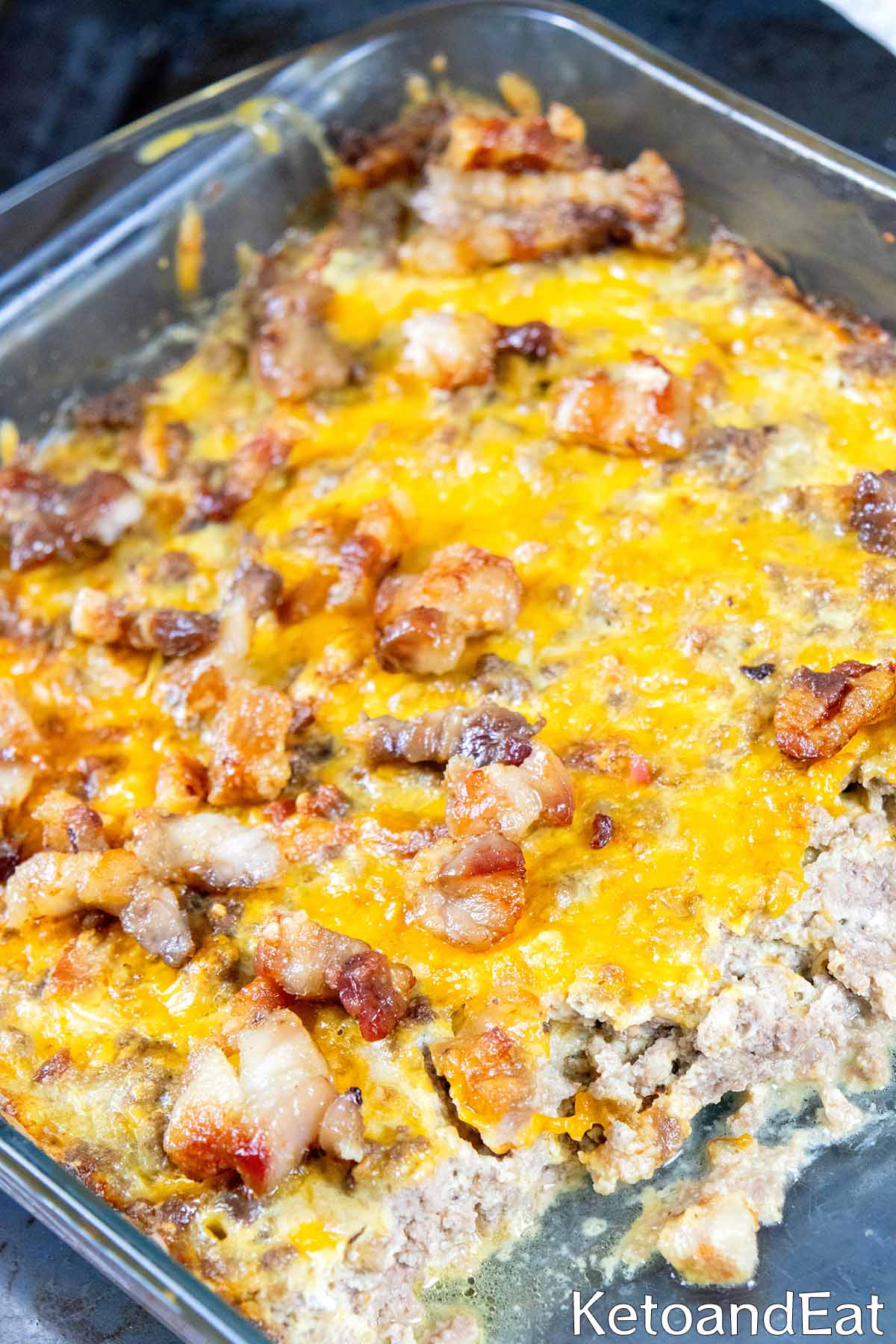 Carnivore Bacon Cheeseburger Casserole