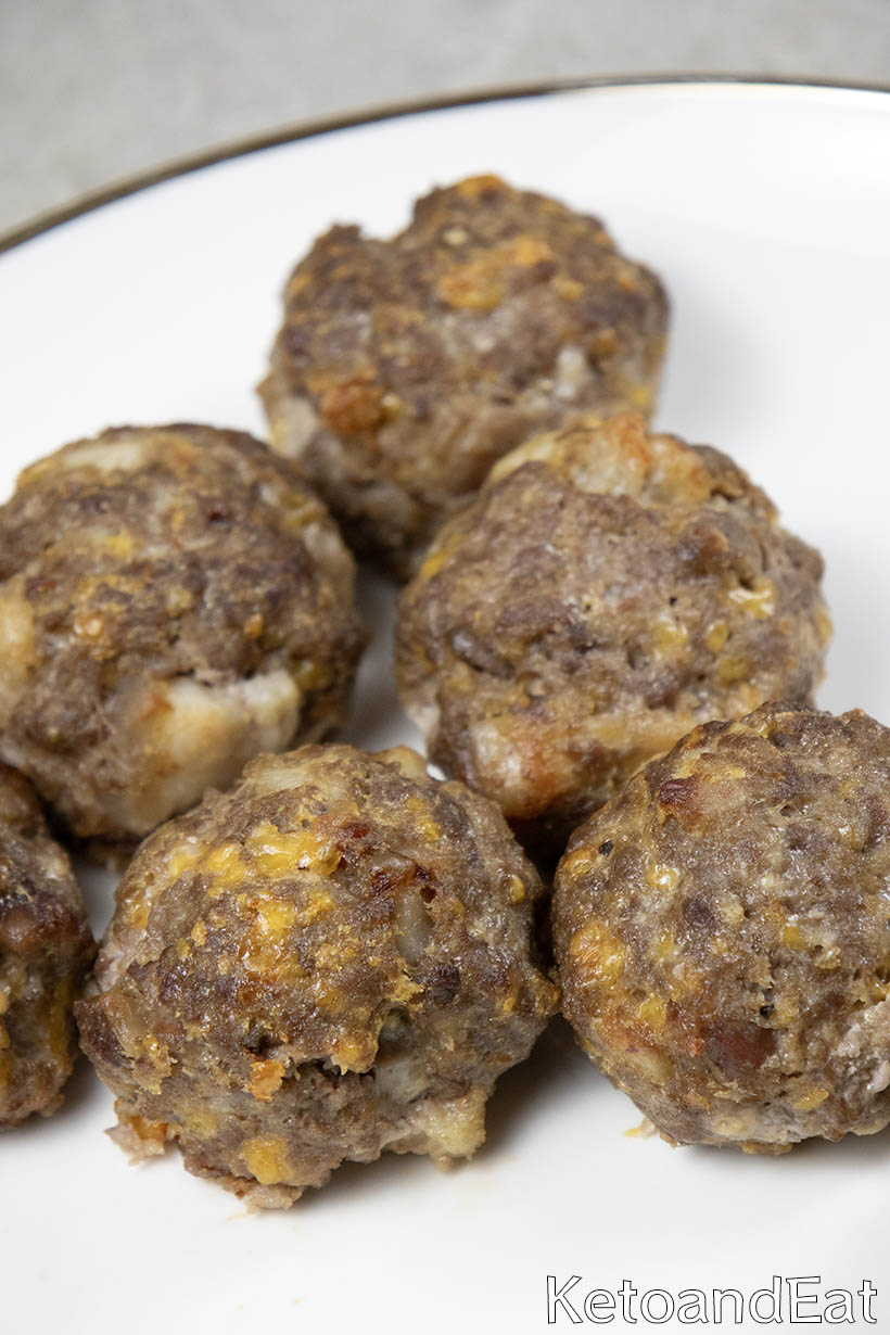 Carnivore Bacon Cheeseburger Meatballs