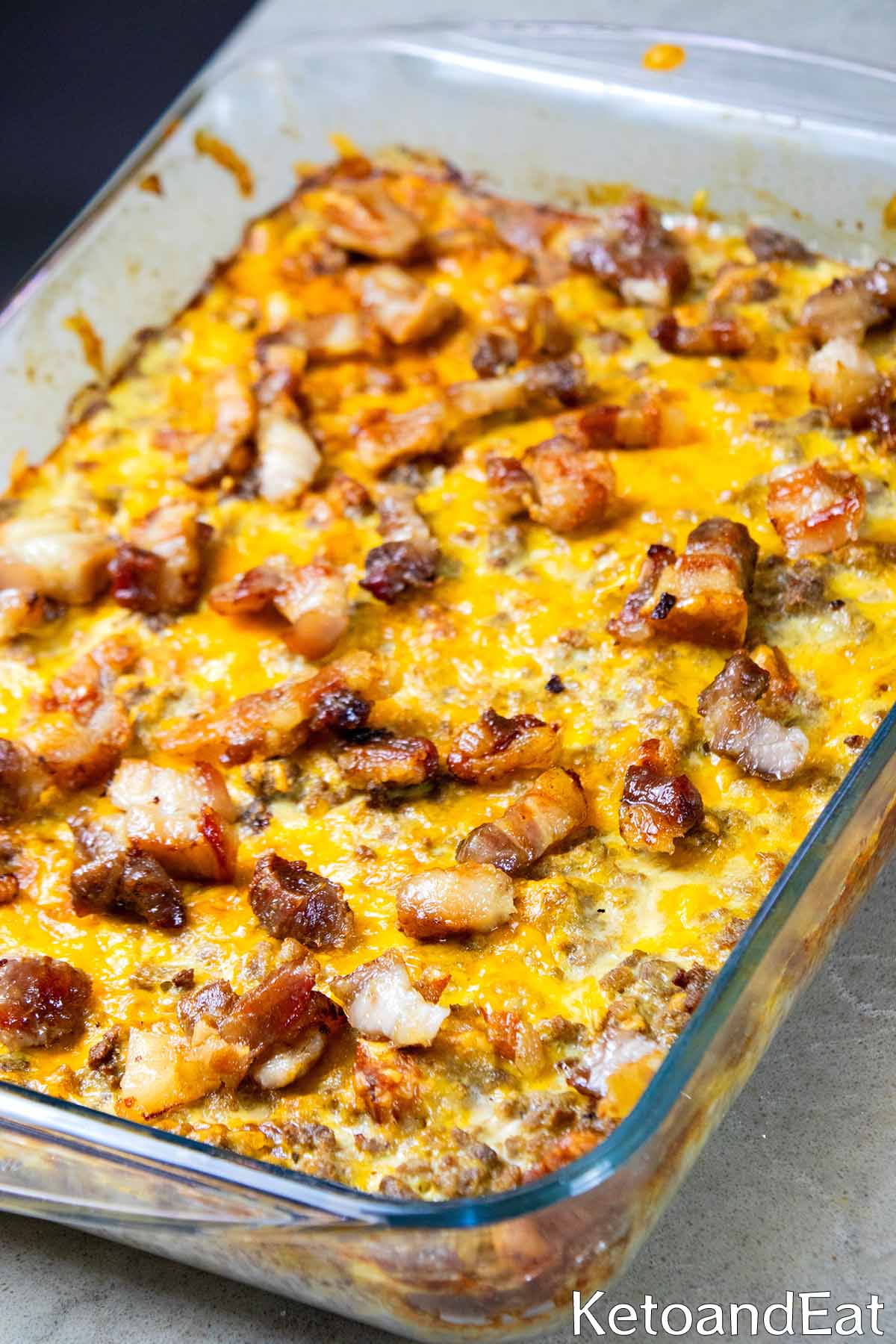 Carnivore Bacon Cheeseburger Pie