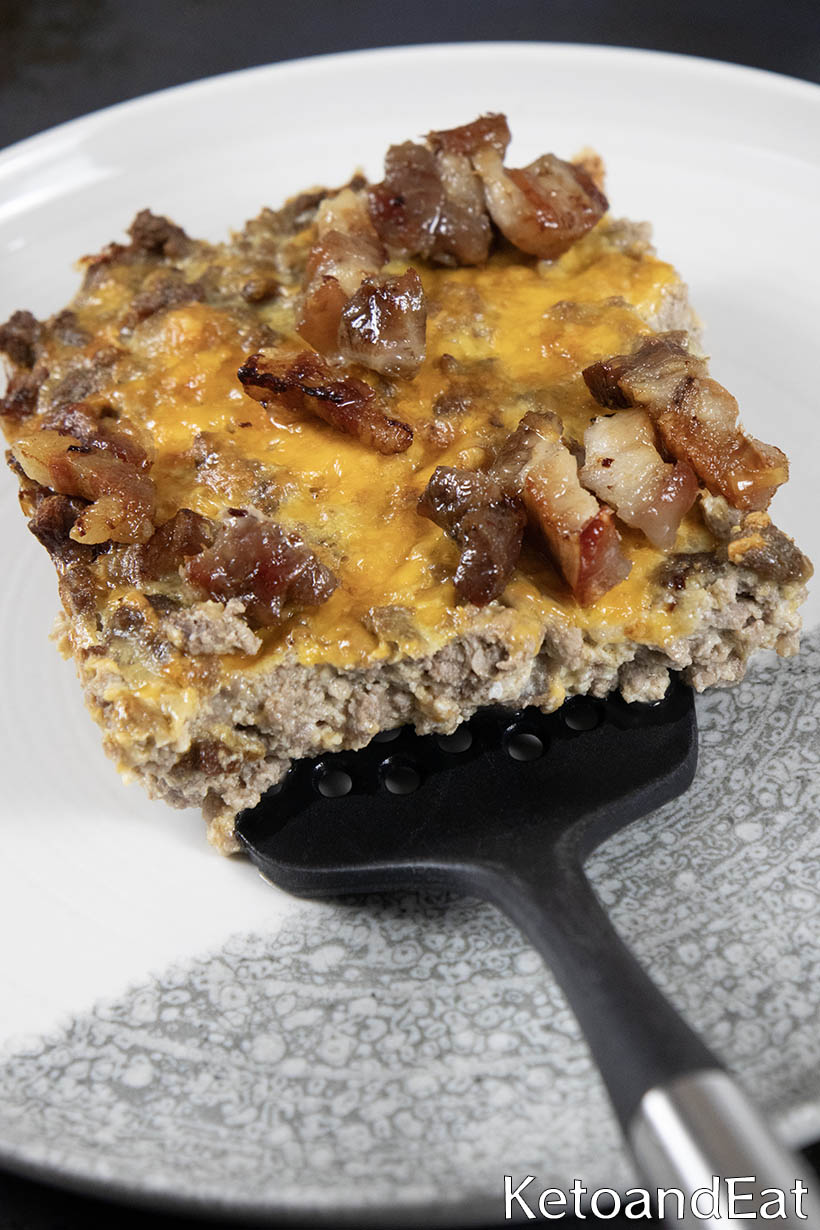 Carnivore Bacon Cheeseburger Pie Recipe