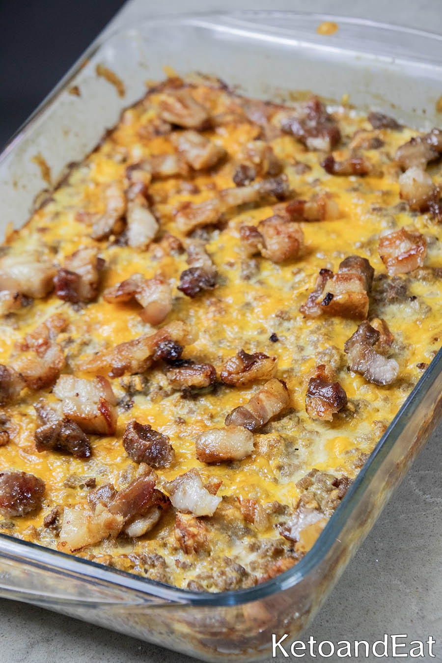 Carnivore Bacon Cheeseburger Pie Recipe