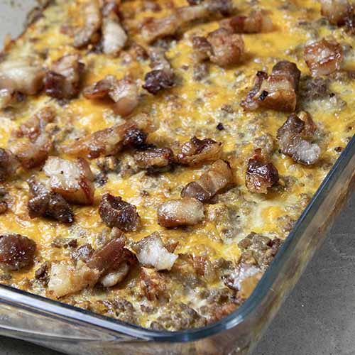 Carnivore Bacon Cheeseburger Pie