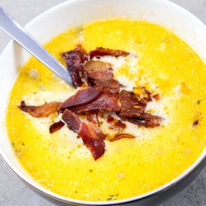 Carnivore Bacon Cheeseburger Soup