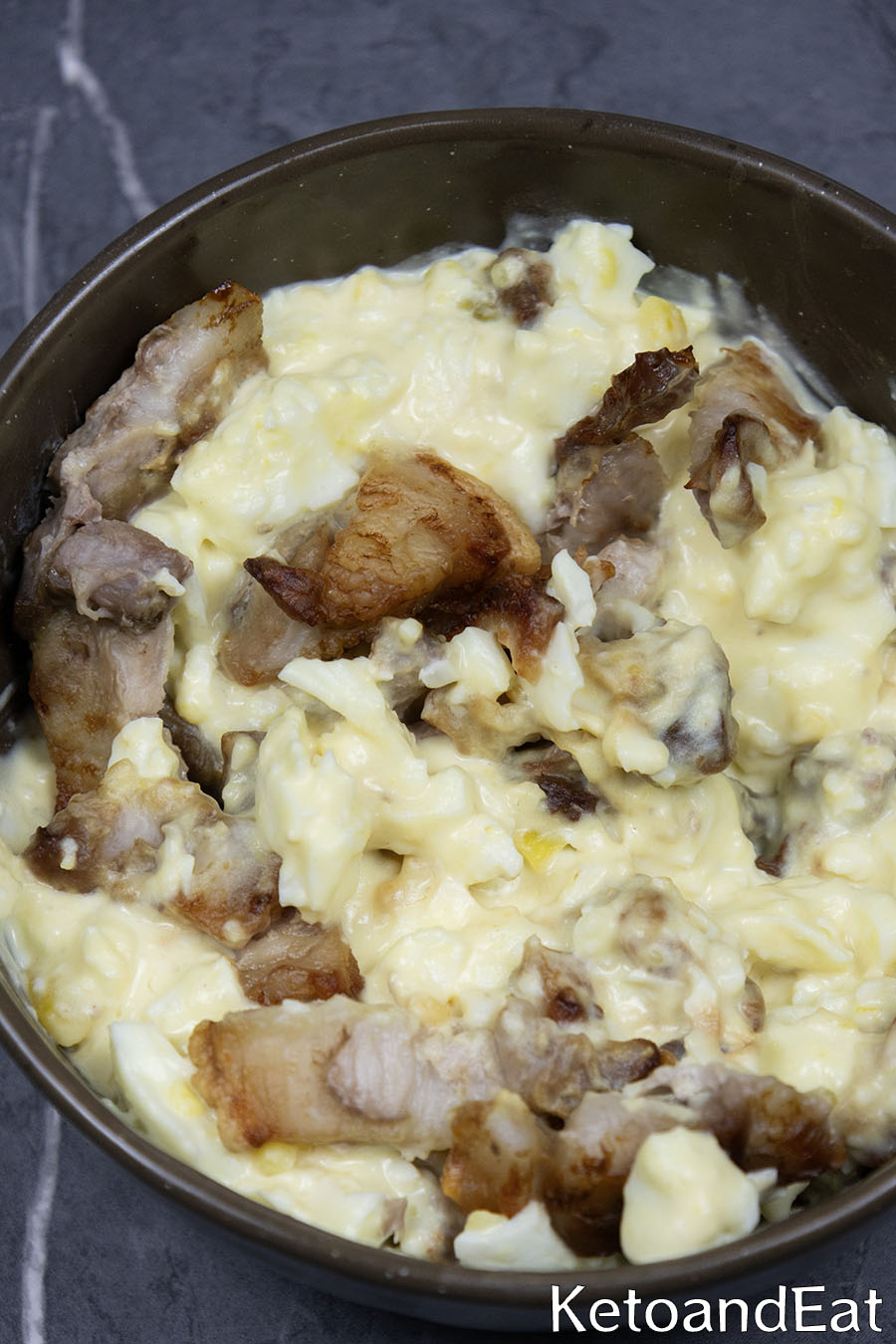 Carnivore Bacon Egg Salad Recipe