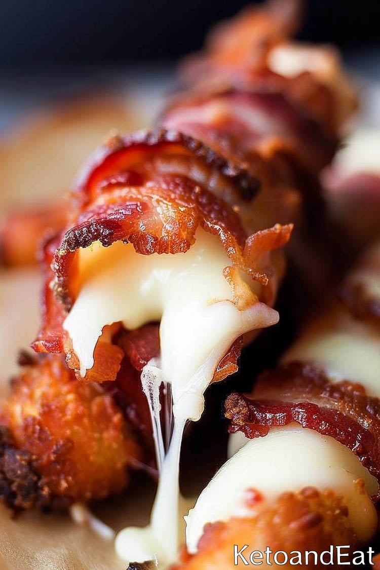 Carnivore Bacon Wrapped Cheese Sticks