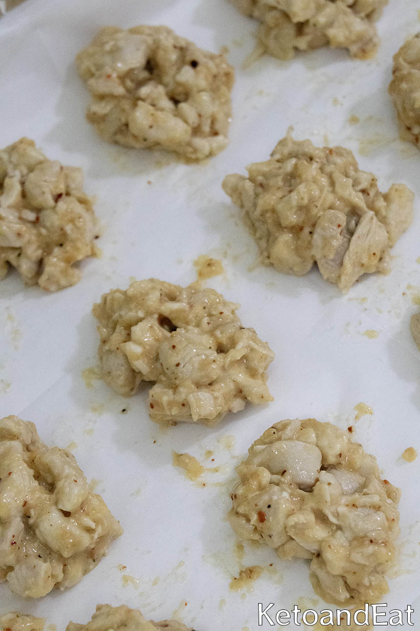 Carnivore Baked Chicken Nuggets Before Baking