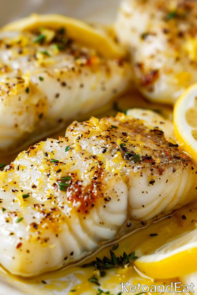 Carnivore Baked Lemon Butter Cod- Carnivore Diet Recipe