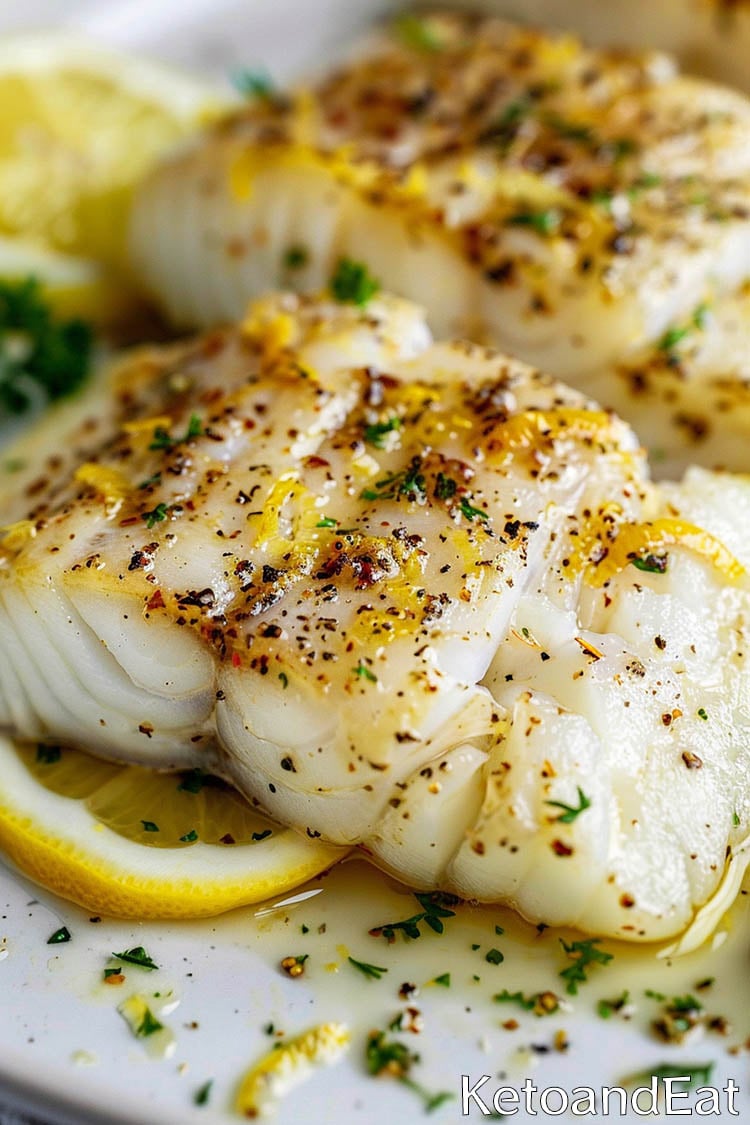 Carnivore Baked Lemon Butter Cod- Carnivore Diet Recipe