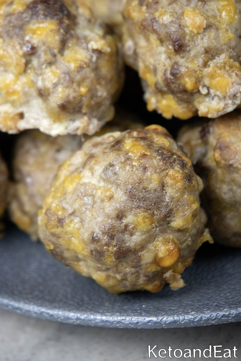 Carnivore Breakfast Cheesy Meatballs
