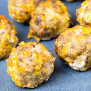 Carnivore Breakfast Cheesy Meatballs