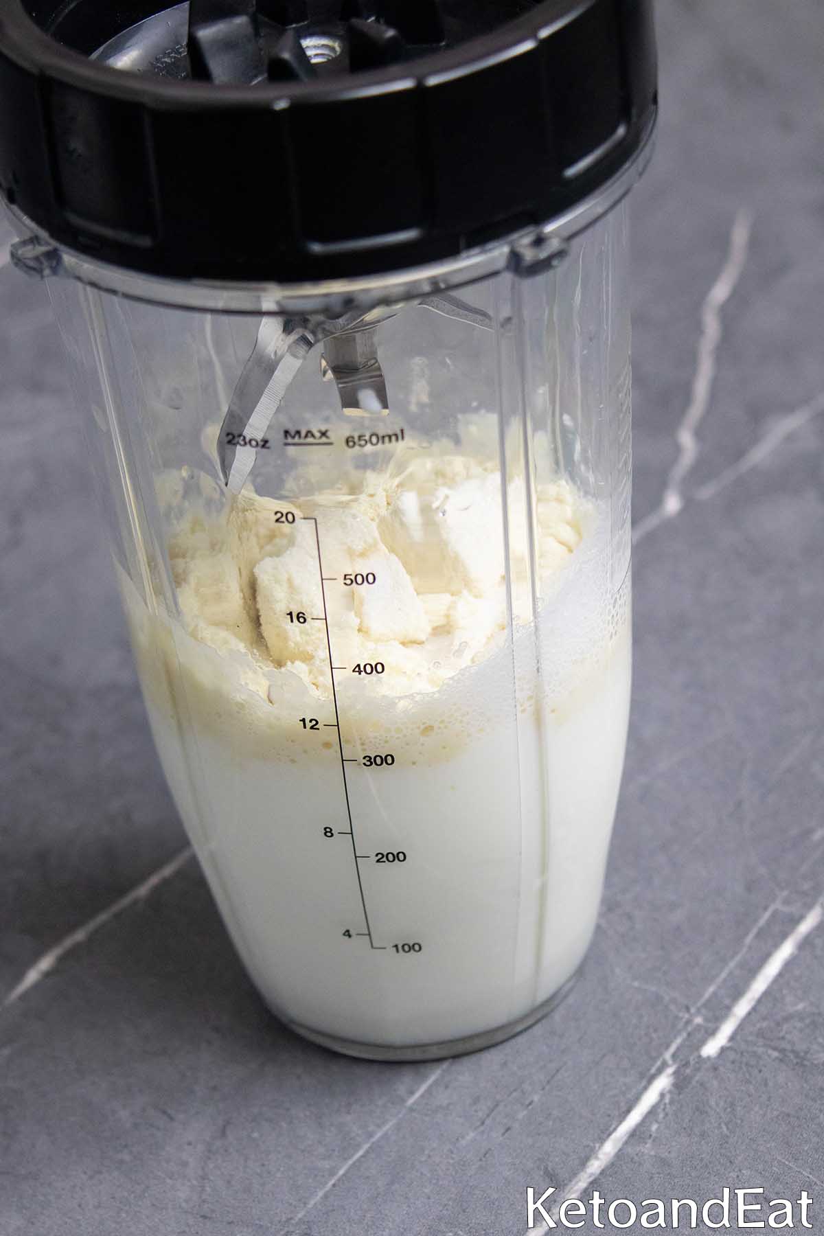 Carnivore Caramel Milkshake Step 2