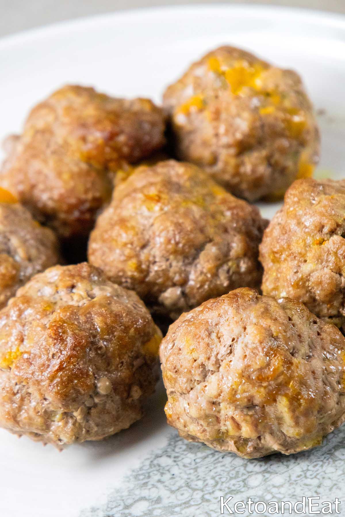 Carnivore Cheddar Stuffed Meatballs Reciepe