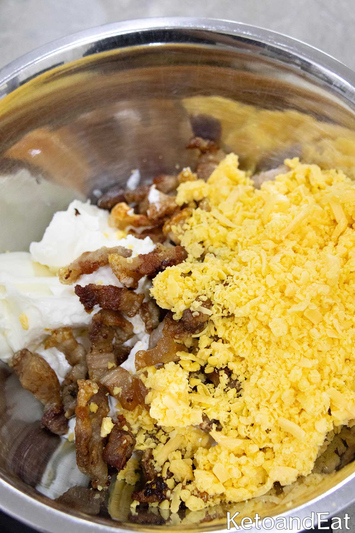 Carnivore Cheesy Bacon Dip Step 2