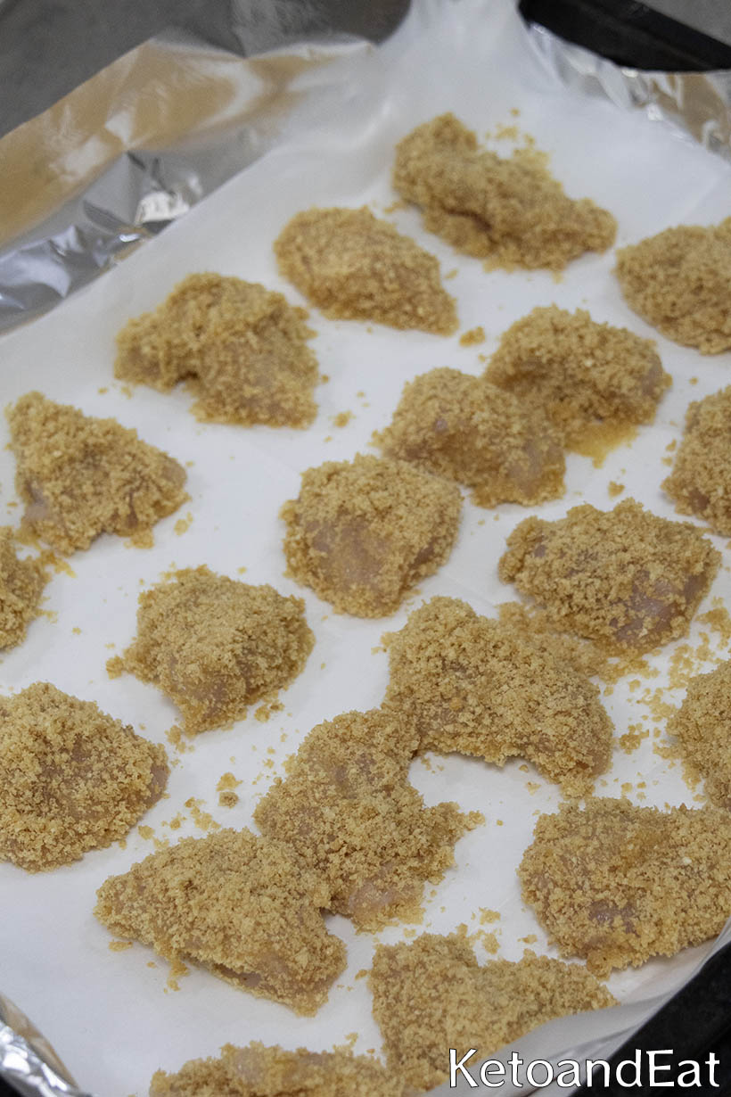 Carnivore Chicken Nuggets Before Baking