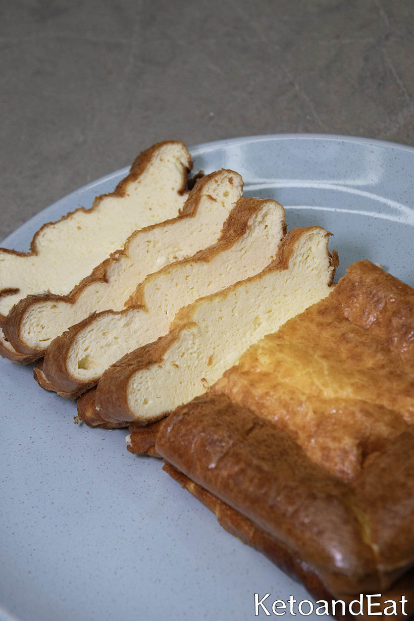 Carnivore Cream Cheese Egg Loaf  Recipe