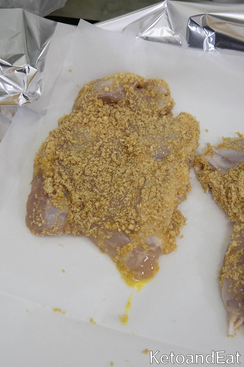 Carnivore Crispy Zero Carb Chicken Before Baking