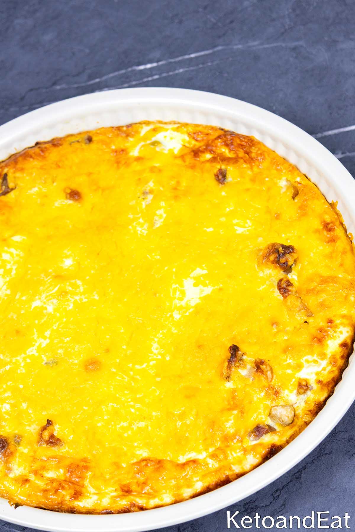 Carnivore Crustless Bacon & Egg Pie Recipe
