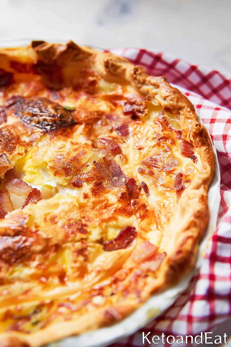 Carnivore Crustless Bacon & Egg Pie  Recipe