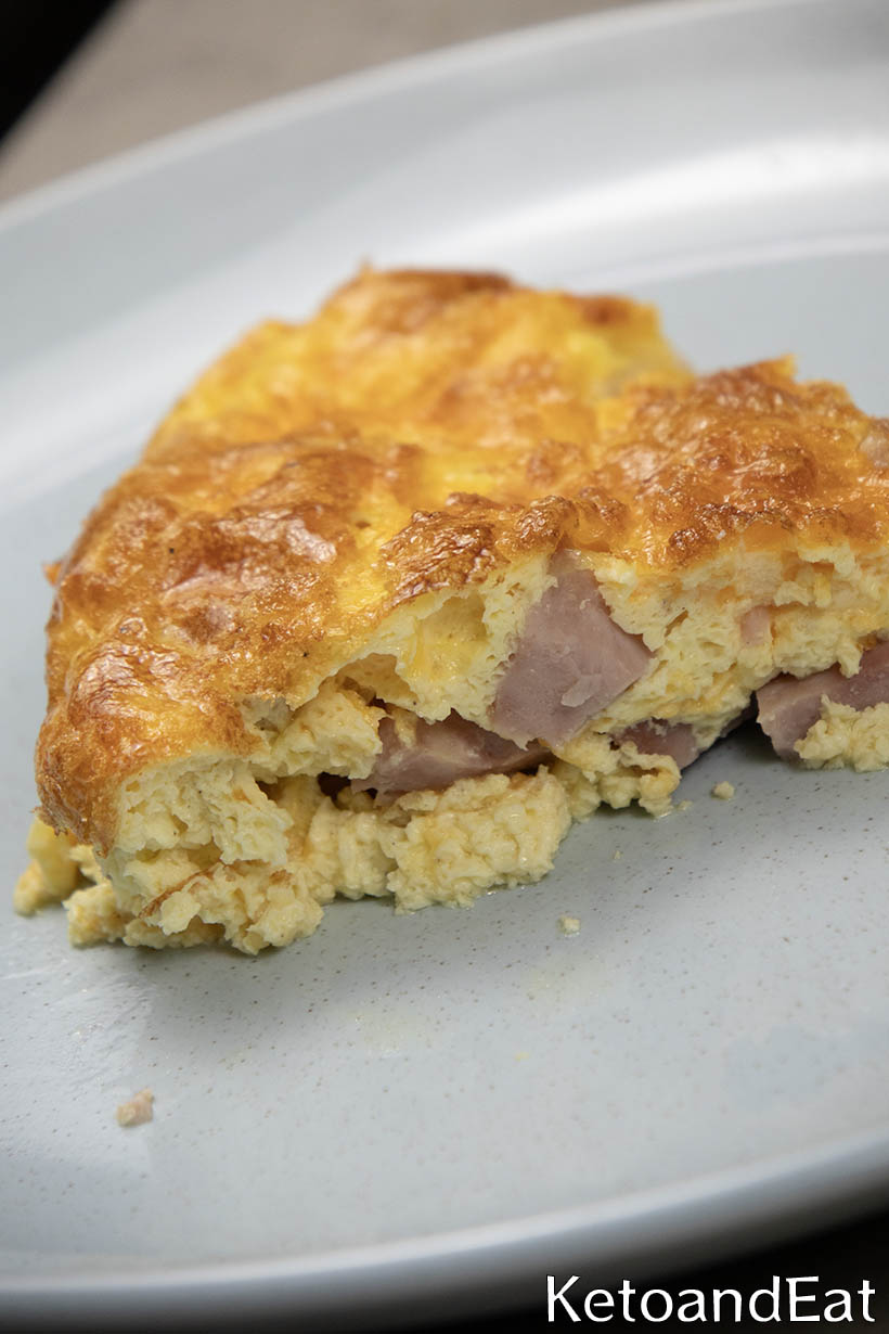 Carnivore Crustless Ham & Cheese Quiche 