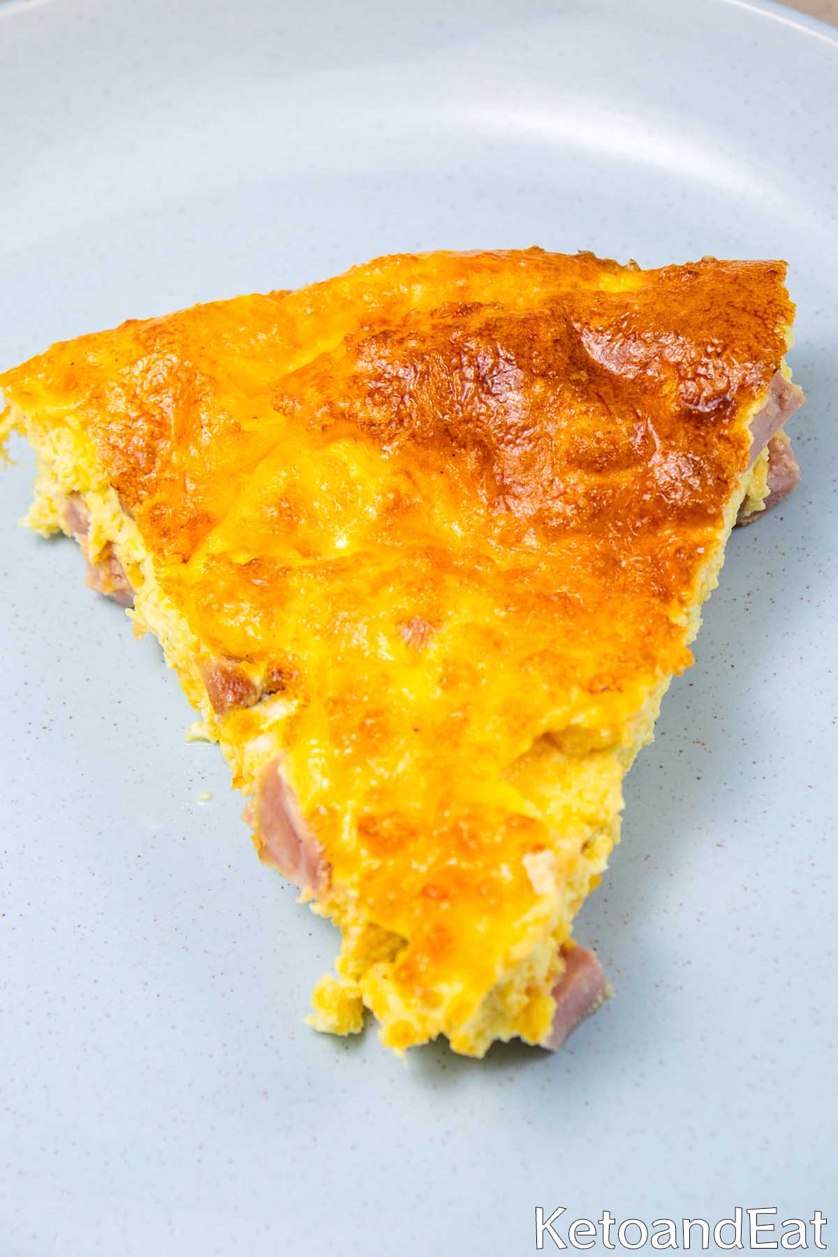 Carnivore Crustless Ham & Cheese Quiche