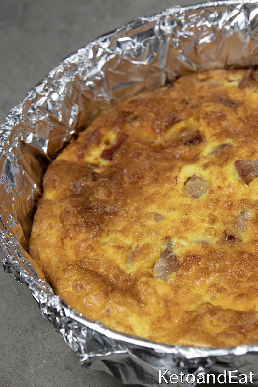 Carnivore Crustless Ham & Cheese Quiche  Recipe