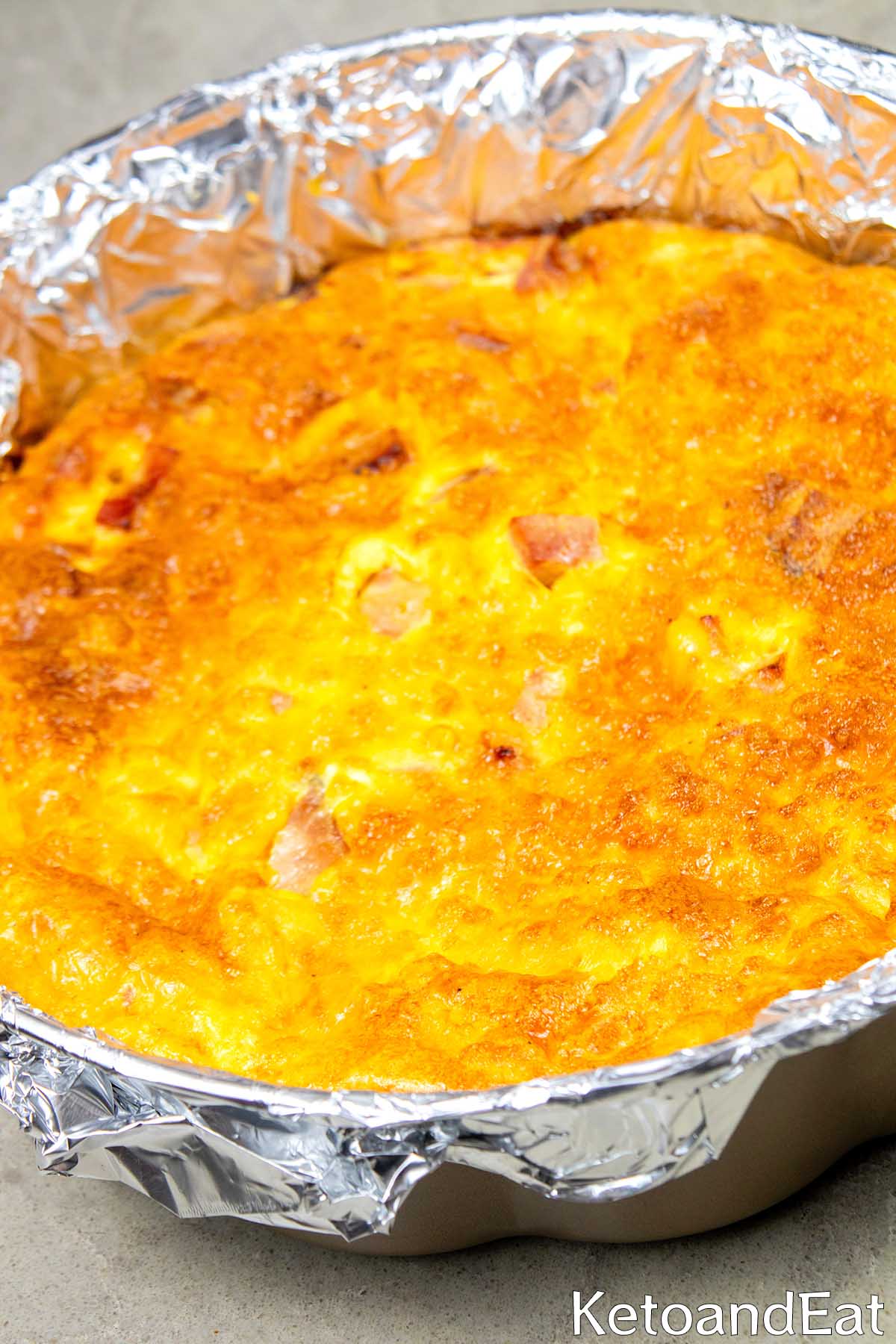 Carnivore Crustless Ham & Cheese Quiche Recipe