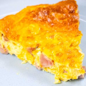 Carnivore Crustless Ham & Cheese Quiche