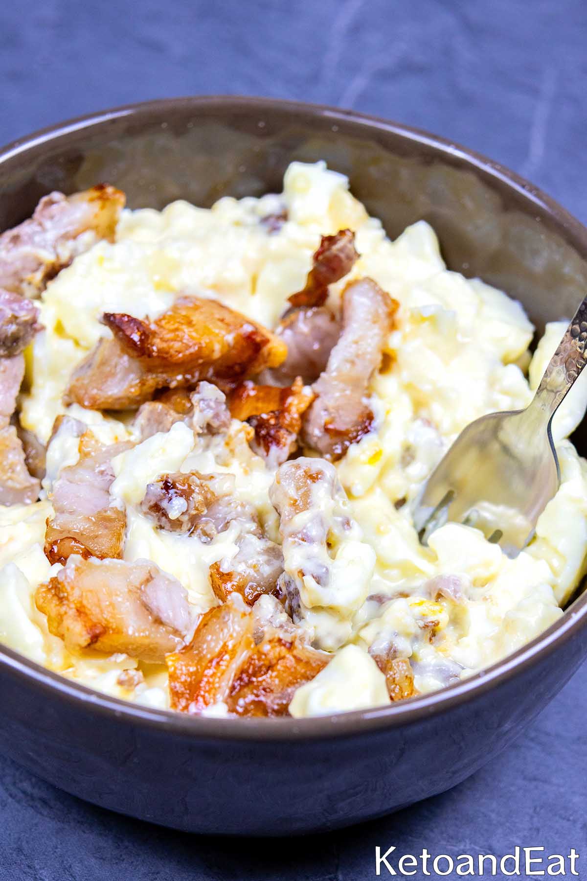 Carnivore Diet Bacon Egg Salad