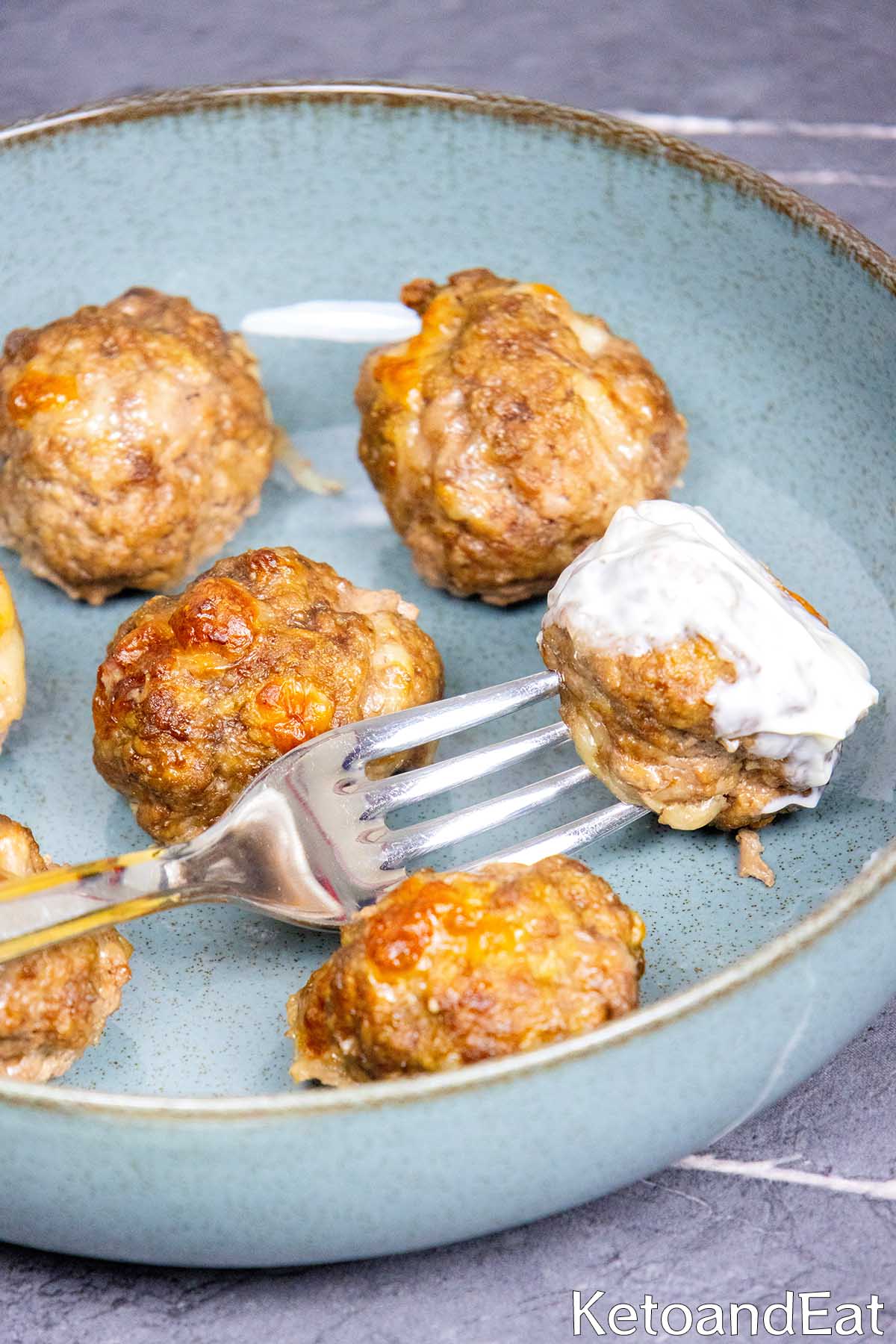 Carnivore Diet Mozzarella & Parmesan Meatballs