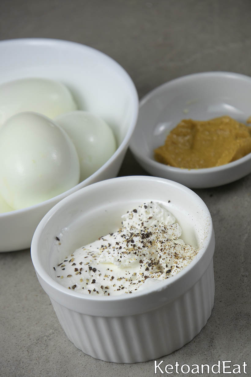 Carnivore Easy Egg Salad ingredinets