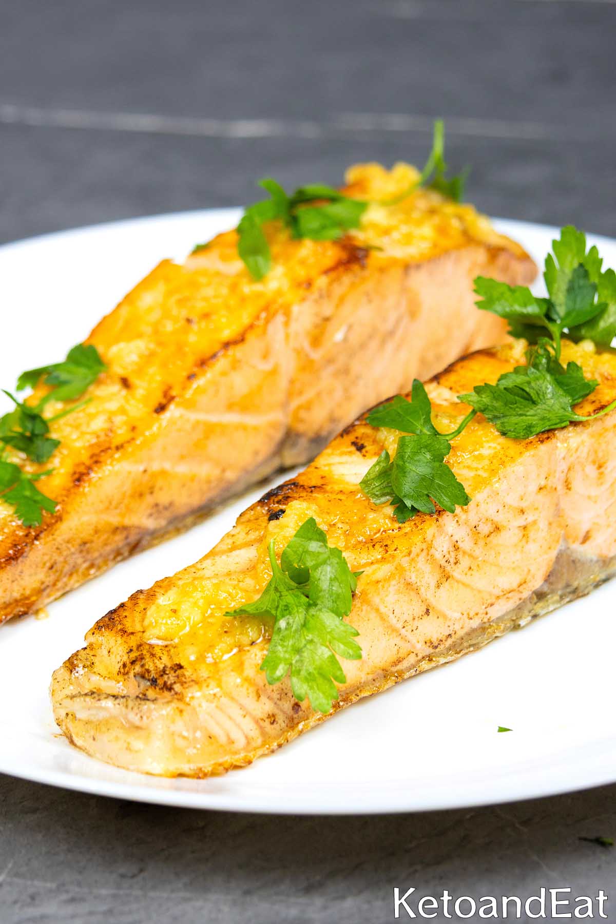 Carnivore Garlic Butter Salmon