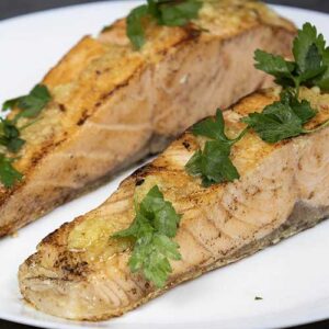 Carnivore Garlic Butter Salmon
