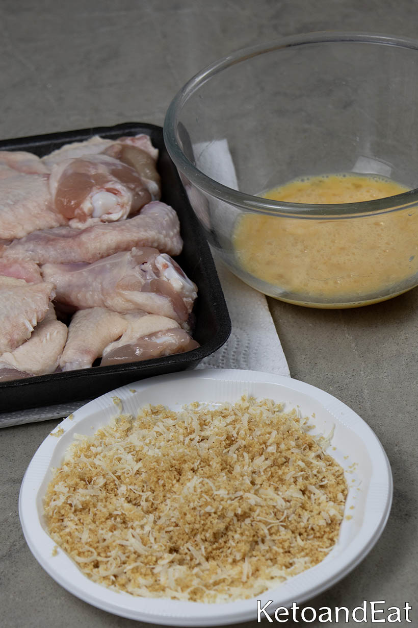 Carnivore Garlic Parmesan Chicken Wings ingredinets