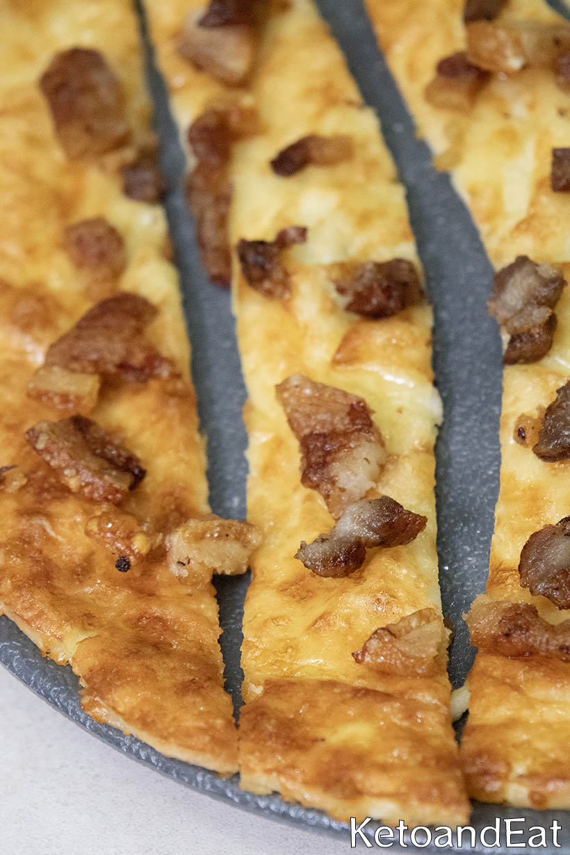 Carnivore Mozzarella Bacon Flatbread Recipe