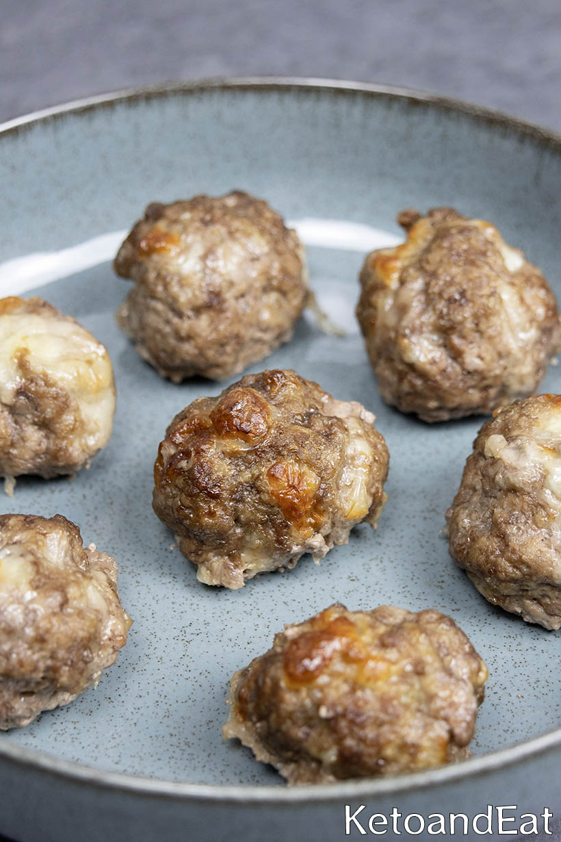 Carnivore Mozzarella & Parmesan Meatballs