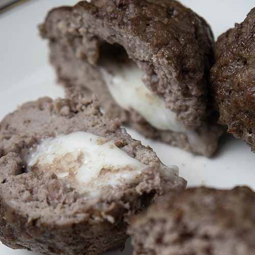 Carnivore Mozzarella Stuffed Meatballs