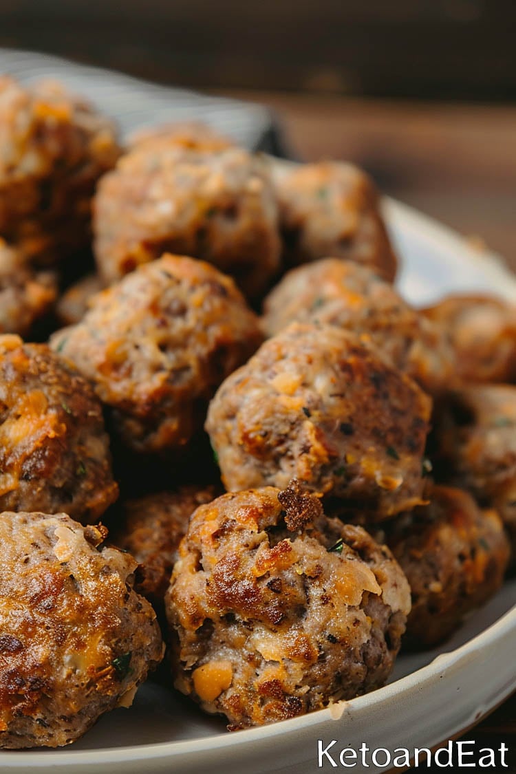 Carnivore Pork Rind Sausage Balls Recipe