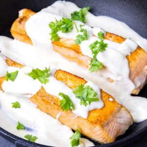 Carnivore Salmon & Cream Cheese Sauce