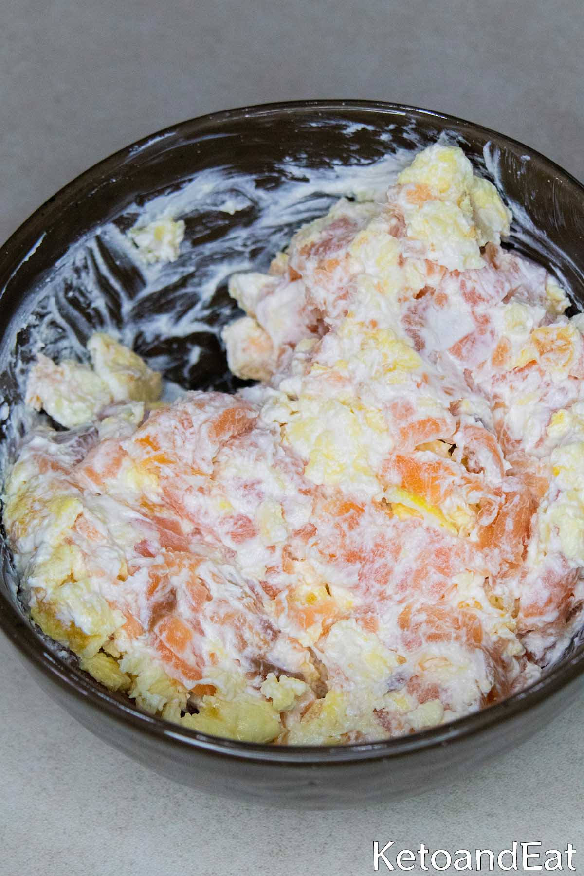 Carnivore Salmon Omelet Salad